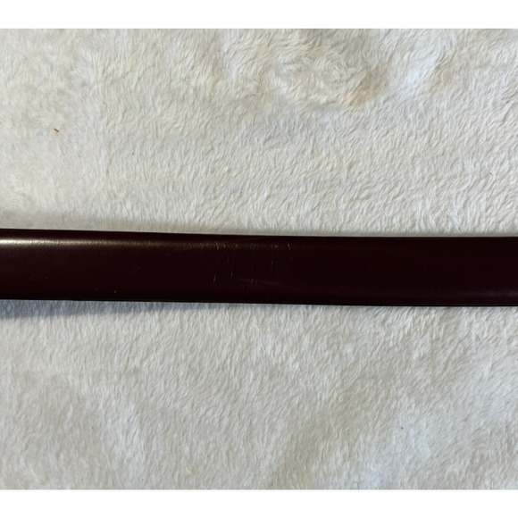 Round Tree York 42 Mens Smooth Leather Dress Belt Brown Silver Buckle B055047 - Picture 12 of 16